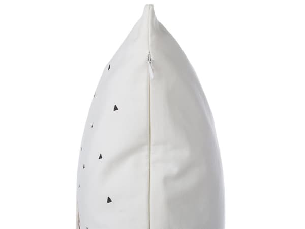 Pyntepudesæt 2 stk Hvid Sort Guld Bomuld Polyester 45x45 cm Skandinavisk Moderne Design Firkantet Pyntepuder Puder Pudebetræk Stue Indretning