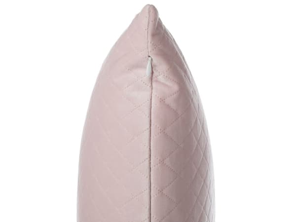 Pyntepudesæt 2 stk Lyserød Velour Polyester 45x45 cm Moderne Skandinavisk Design Lysegrå Firkantet Pyntepuder Pude Pudebetræk Stue Indretning