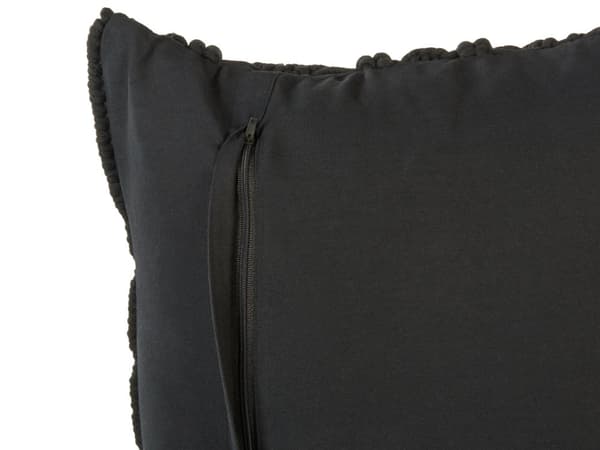 Pyntepuder Sort Bomuld Sæt 45 x 45 cm Små Flotte Dekorative Sofapuder til Stuen og Soveværelse Macramé Flet Tilbehør Mønstrede Puder Boho Retro