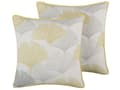 Miniatyrbillede 1 af 6: Pyntepuder Gul Grå Flerfarvet Polyester Sæt 45 x 45 cm Små flotte Blomstrede Sofa Puder Retro Tilbehør til Stue Soveværelse Aftagelige Betræk