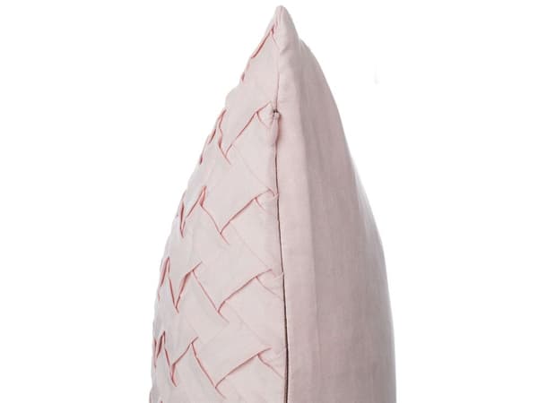 Pyntepudesæt 2 stk Lyserød Kunstruskind 45x45 cm Glam Moderne Design Pyntepuder Pyntepude Sæt Hynder Hynde Pude Puder Stue Indretning Tilbehør