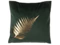 Miniatyrbillede 6 af 9: Pyntepuder Grøn Guld Velour og Polyester 45 x 45 cm Dekorative Små Firkantede Mønstret Sofapuder Blad Tryk Tilbehør Soveværelse Puder til Seng