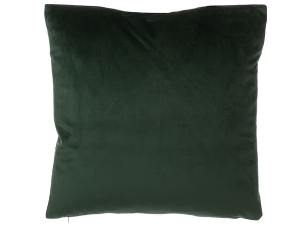 Sæt med 2 Pyntepuder Mørkegrøn Velour med Polyester Fyld 45 x 45 cm Ternmønster Guldfolietryk Dekortilbehør Stue Aftagelige Betræk