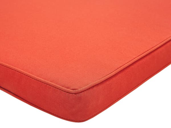 Udendørs sædepude Rød polyester Vandafvisende bænkpude 152 x 54 cm Have