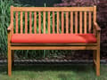 Miniatyrbillede 2 af 7: Udendørs sædepude Rød polyester Vandafvisende bænkpude 112 x 54 cm Have
