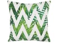 Miniatyrbillede 4 af 7: Pyntepuder Hvid og Grøn Polyester 45 x 45 cm ZigZag Chevron Blomstermønster Moderne til Haven Stuen Sengen Udendørs Indendørs Design