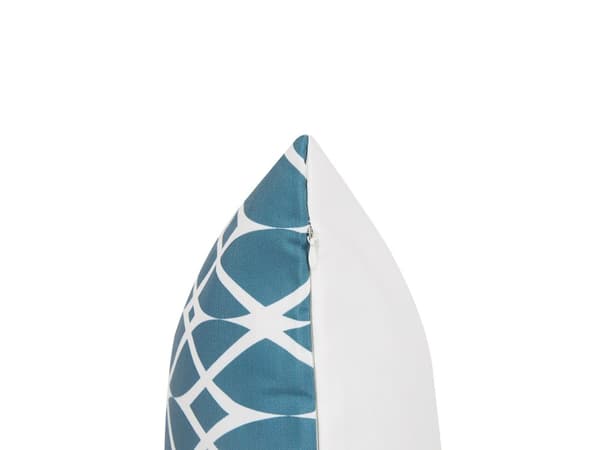 Ulkotyynysetti sininen 45 x 12 x 45 cm polyesteri geometrinen kuvio 2 kpl