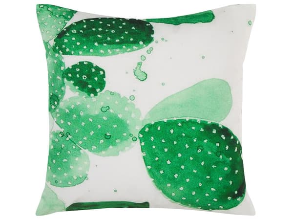 Ulkotyynysetti vihreä 45 x 12 x 45 cm polyesteri kaktuskuvio 2 kpl