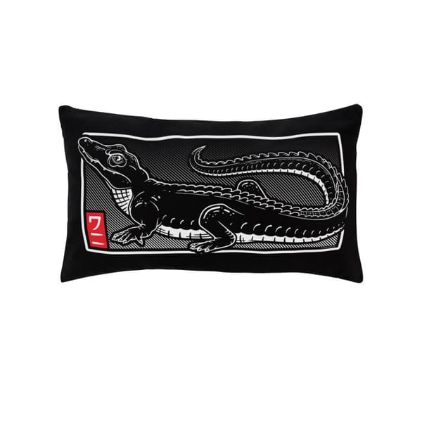 Unorthodox Collective Oriental Crocodile Filled Cushion Black One Size