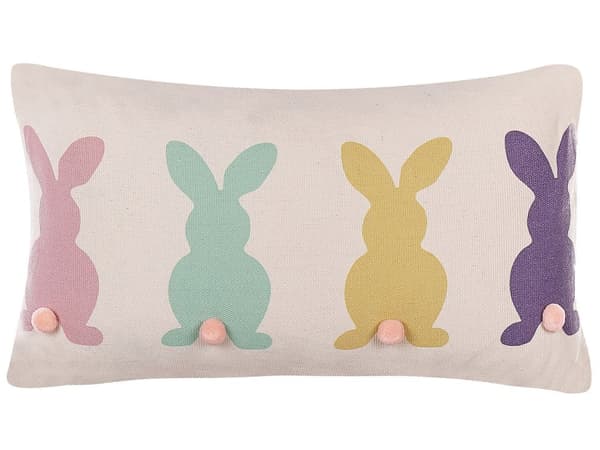 Koristetyyny monivärinen puuvilla 30 x 50 cm 2 kpl setti pupukuvio pääsiäinen moderni tyyli