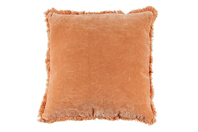 Bald Pyntepude 45x45 cm Fersken/Velour