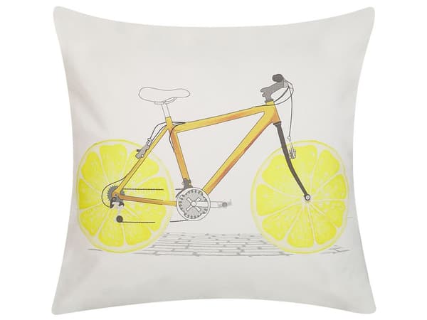 Koristetyyny monivärinen 45 x 45 cm polkupyöräkuvio 2 kpl setti moderni tyyli