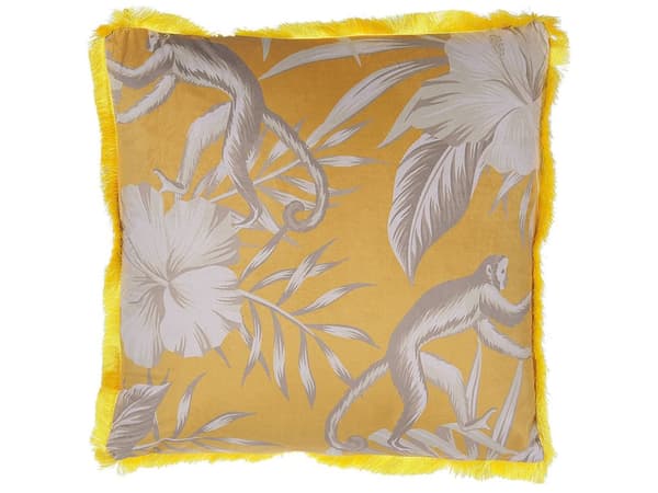 Koristetyyny keltainen 45 x 45 cm eläinkuvio 2 kpl setti moderni tyyli