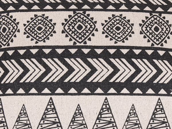Koristetyyny beige/musta 45 x 45 cm neliö kuviollinen boho tyyli