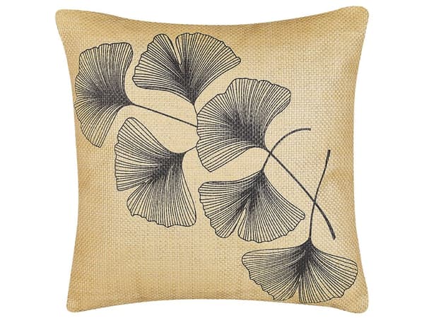 Sæt med 2 Pyntepuder Beige 45 x 45 cm Naturinspireret Motiv Moderne Glamourøs Tilbehør