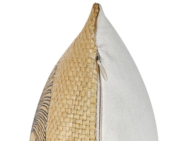 Sæt med 2 Pyntepuder Beige 45 x 45 cm Naturinspireret Motiv Moderne Glamourøs Tilbehør