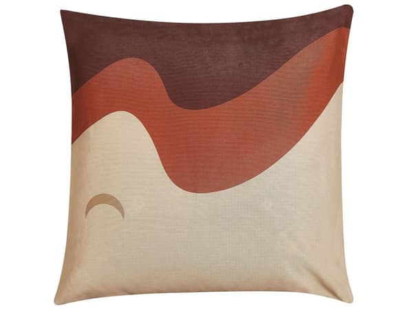 Pyntepuder Flerfarvet Sæt 45 x 45 cm Dekorative Små Firkantede Sofapuder i Bølge Mønster Stue Tilbehør Puder til Sengen Design Soveværelse