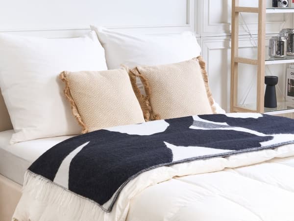 Sæt med 2 Dekorative Puder Beige Geometrisk Mønster 45 x 45 cm Moderne Boho Stil Indretningstilbehør