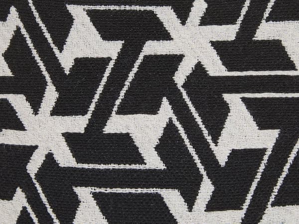 Sæt med 2 Pyntepuder Sort og Hvid Bomuldsstof og Polyester Fyld 45 x 45 cm Blødt Mønster Dekoration til Stue