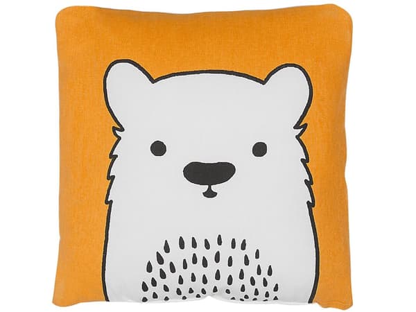 Pyntepuder 2 stk Sæt Orange Hvid Sort Bomuld Polyester 45x45 cm Moderne Skandinavisk Design Firkantet Puder Pudebetræk Stue Indretning Legetøj