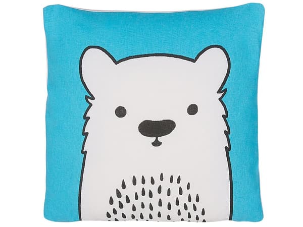 Pyntepuder 2 stk Sæt Blå Hvid Sort Bomuld Polyester 45x45 cm Moderne Skandinavisk Design Firkantet Puder Pudebetræk Stue Indretning Legetøj
