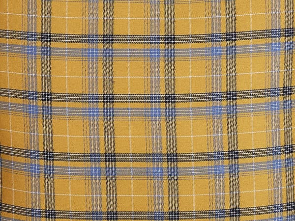 Pyntepuder Gul Flerfarvet Polyester Sæt 45 x 45 cm Små Firkantede Ternede Puder til Sofa og Sengen i Moderne Retro Soveværelse Stue Dekor