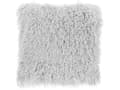 Miniatyrbillede 4 af 8: Sæt med 2 Pyntepuder Grå Polyester Stof 45 x 45 cm Fluffet og Pels Lignende Overflade med Aftagelige Betræk