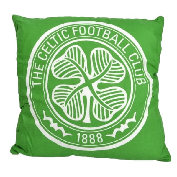 Celtic FC Crest Cushion Green/White One Size