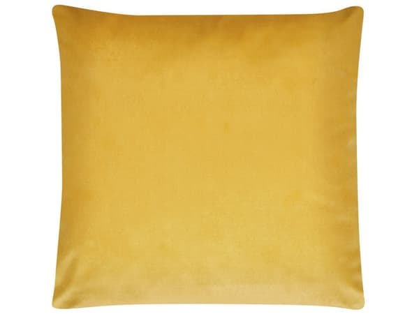 Pyntepuder Gul Guld Velour Stof Sæt 45 x 45 cm Små Flotte Firkantede Sofapuder til Stuen Strege Mønster Pude til Seng Moderne Retro Bløde