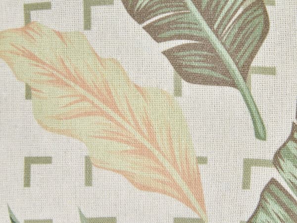 Pyntepuder Grøn Beige Polyester Bomuld Sæt 45 x 45 cm Små Firkantede Sofapuder til Stue Seng Bladmønster Moderne Soveværelse Indretning