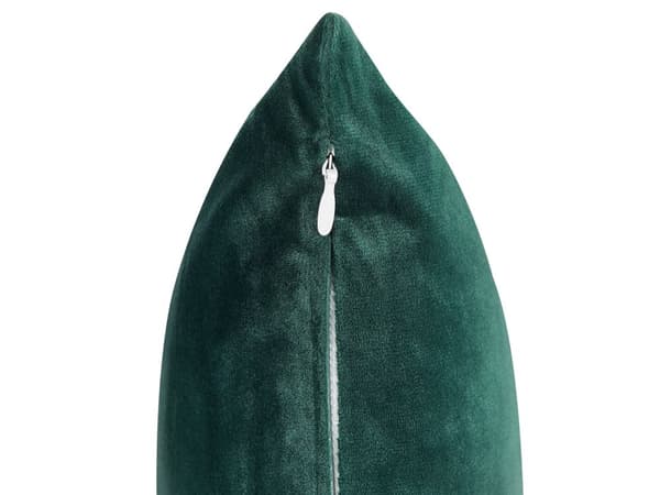 Sæt med 2 Puder Grøn Velour 45 x 45 cm Geometrisk mønster Stue Soveværelse