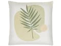 Miniatyrbillede 5 af 8: Moderne Pyntepude Grøn og Beige bomulds polyester sæt 45 x 45 cm med aftagelige Bladmønster betræk skjult Lynlåslukning Moderne Boho-stil
