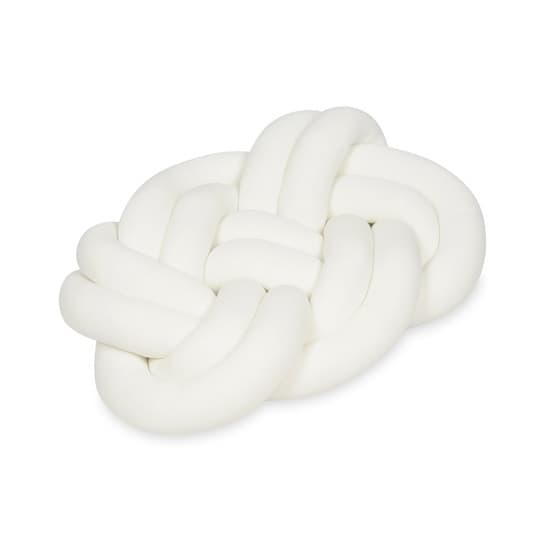 Kudde - Knutkudde - Knot Pretzel - Ecru