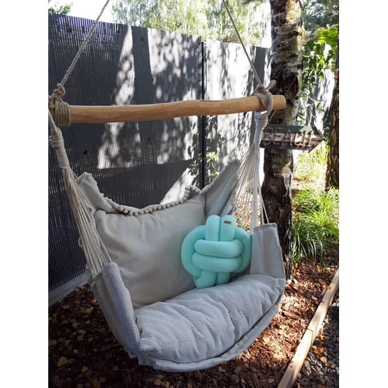 Kudde - Knutkudde - Knot Stor Boll - Mint