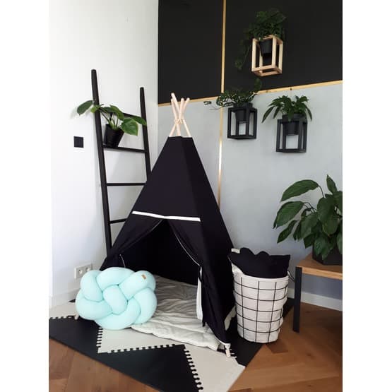 Kudde - Knutkudde - Knot Liten Fläta - Mint