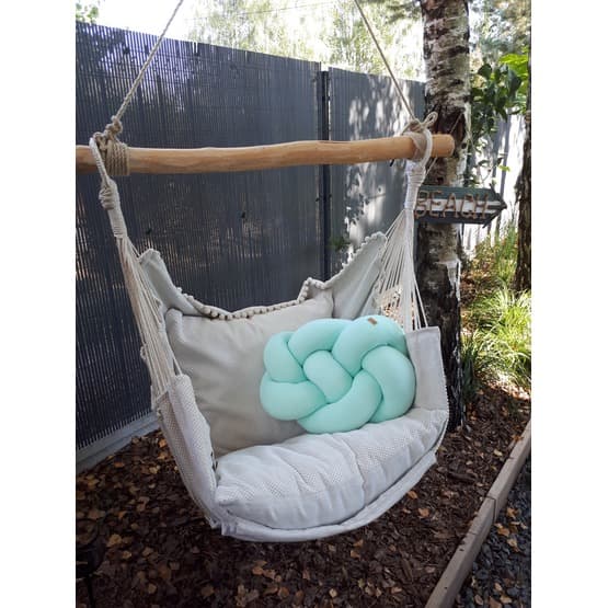 Kudde - Knutkudde - Knot Liten Fläta - Mint