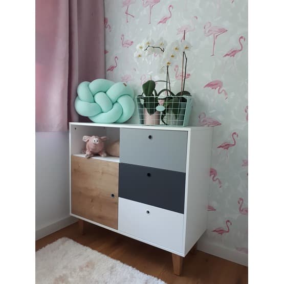 Kudde - Knutkudde - Knot Liten Fläta - Mint