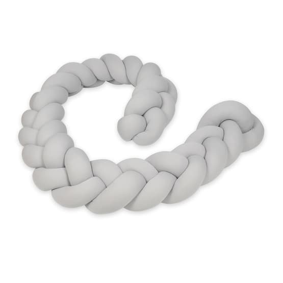 Kudde - Knutkudde - Knot Tvådelad Fläta - Grå