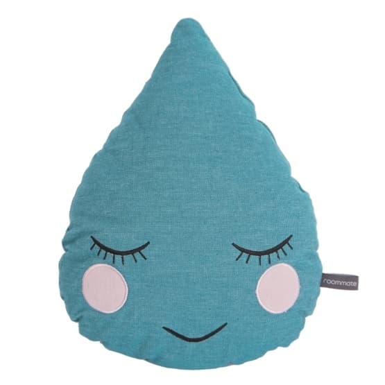 Roommate - Kudde - Rain Drop Cushion Petrol