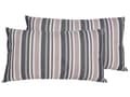 Miniatyrbillede 1 af 8: Pyntepuder Blå Beige Polyester Sæt 40 x 70 cm Små Aflange Mønstret Havepuder med Striber til Terrasse Vejr Bestandig Aftagelig Betræk