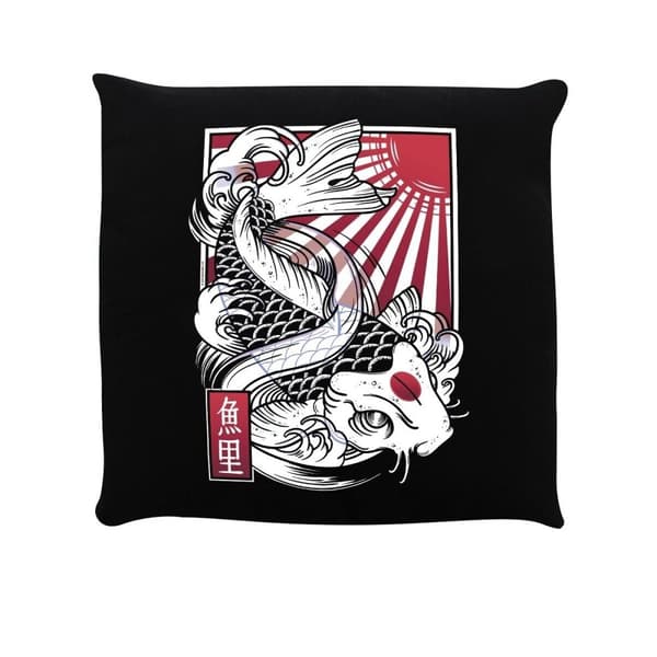 Unorthodox Collective Sakana Filled Cushion Black/Red/White One Size