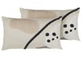 Pikkukuva 1 / 7: Koristetyynysetti beige puuvilla polyesteri 30 x 10 x 50 cm abstrakti kuvio 2 kpl