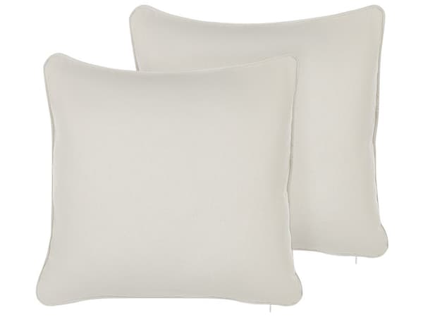 Pyntepudesæt 2 stk 45 x 45 Hvid Puder til Sofa