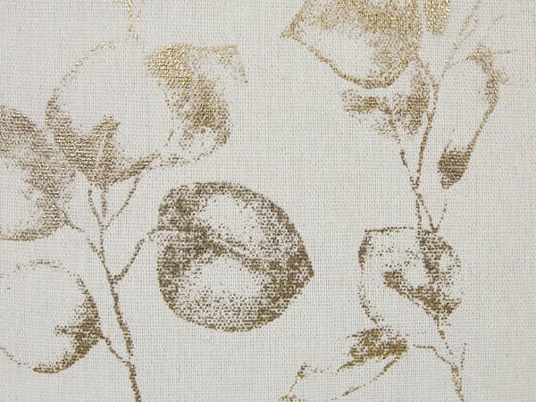 Pyntepuder Beige Guld Polyester Sæt 45 x 45 cm Små Firkantede Mønstrede Sofapuder til Stuen og Soveværelse Design Botanisk Blomster Tilbehør