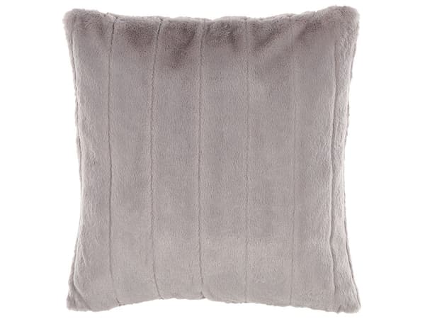 Koristetyynysetti harmaa 45 x 45 x 10 cm polyesteri 2 kpl neliö kohojuovainen