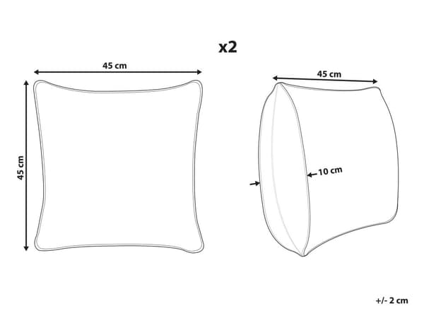 Pyntepudesæt 2 stk 30x50 cm Pyntepuder i sæt med 2