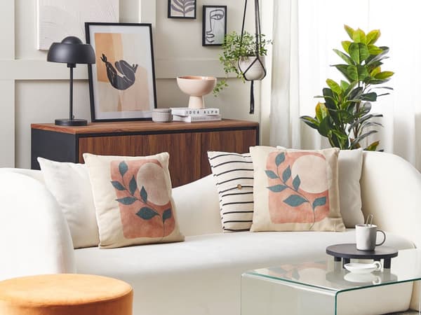 Dekorativ Pyntepude Multifarvet 45 x 45 Pude til Stuen Moderne Stil