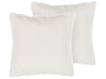 Miniatyrbillede 1 af 6: Pyntepuder Hvid Polyester 45 x 45 cm Små Flotte Firkantede Bløde Fluffy Sofapuder til Stue med Kunstpels Puder til Seng Soveværelse Tilbehør