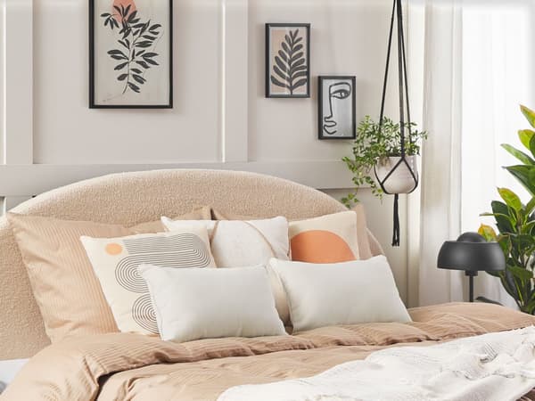 Pyntepudesæt 2 stk 45 x 45 cm Hvid Puder til Sofa