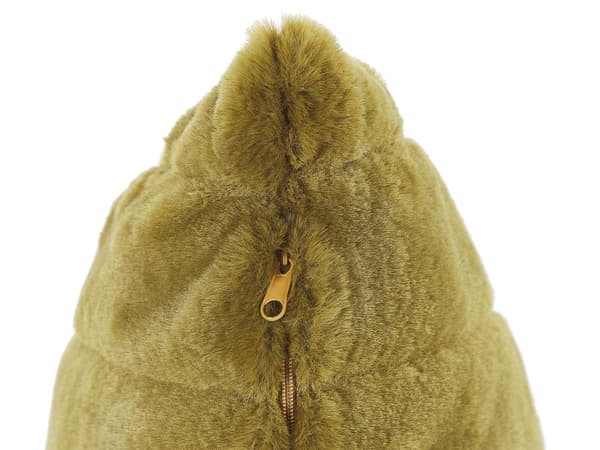 Pyntepuder Grøn Polyester 45 x 45 cm Små Flotte Firkantede Bløde Fluffy Sofapuder til Stue med Kunstpels Puder til Seng Soveværelse Tilbehør